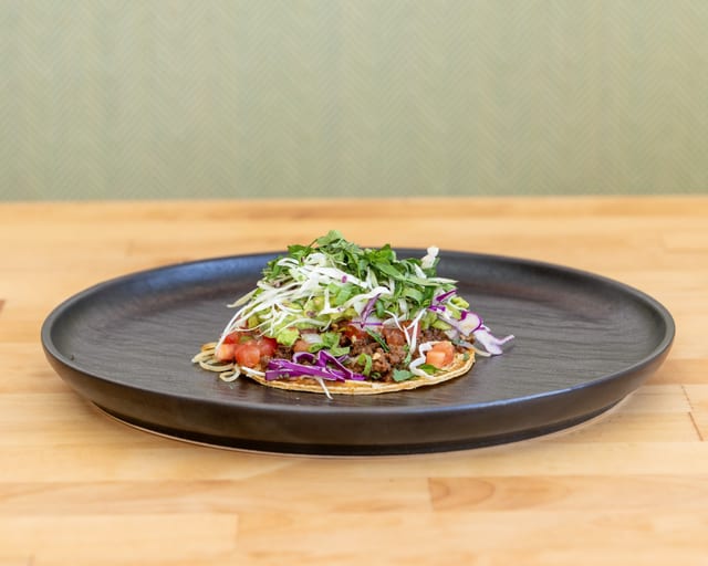 Grass Fed Beef Taco.
