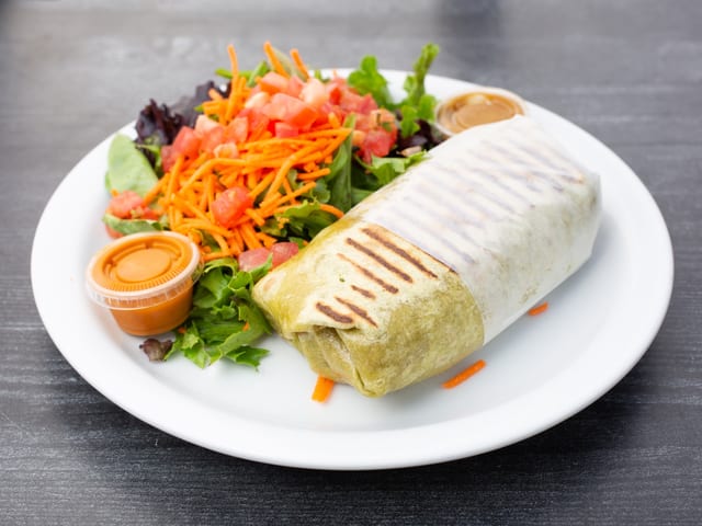 Tofu Scramble Burrito.