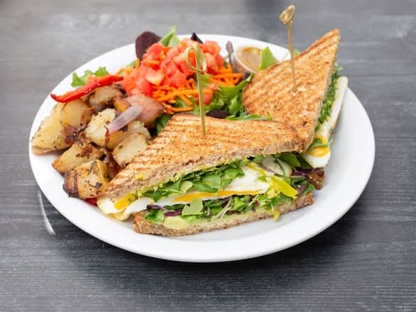 Light Avocado Egg Sandwich.